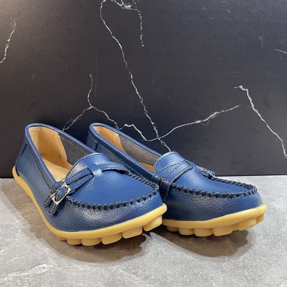 Kunsto Shoes - Kunsto Flats Blue Size 10.5m